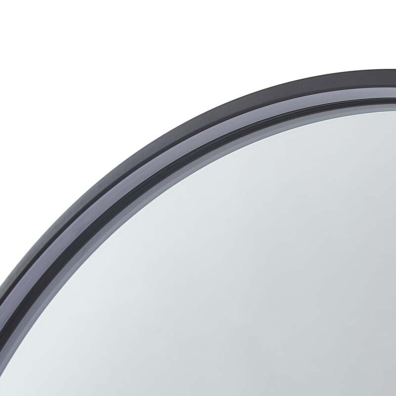 Lucande Spiegel Badspiegel LED Ablage Aluminium Glas schwarz CCT Beleuchtung Mir - 4251911777895