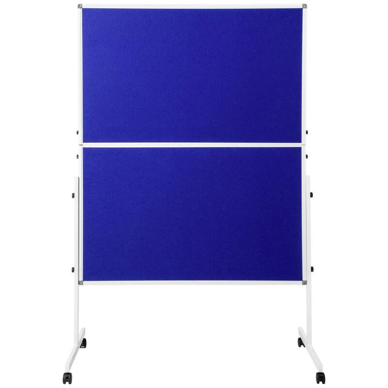 SpeaKa Professional Moderationstafel Filz Blau zusammenklappbar 1250x1850mm - 4064161314143