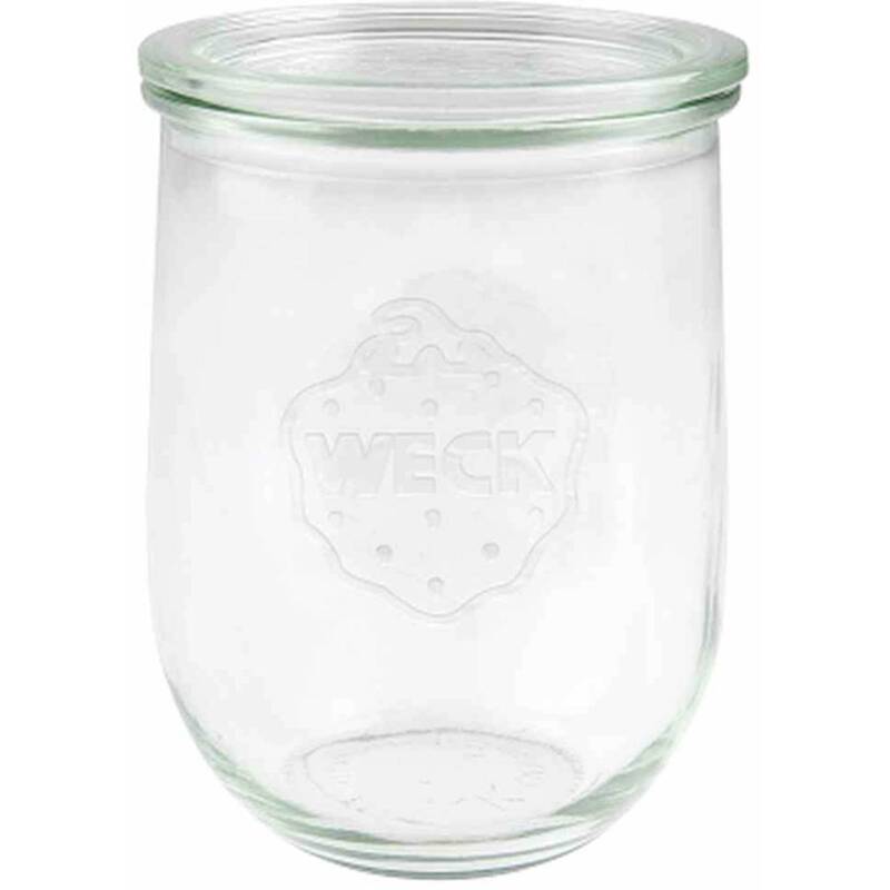 WECK Tulpenform-Glas 1l 6er-Karton ohne Ringe Klammern Glasdeckel Aufbewahrung - 4011162745933