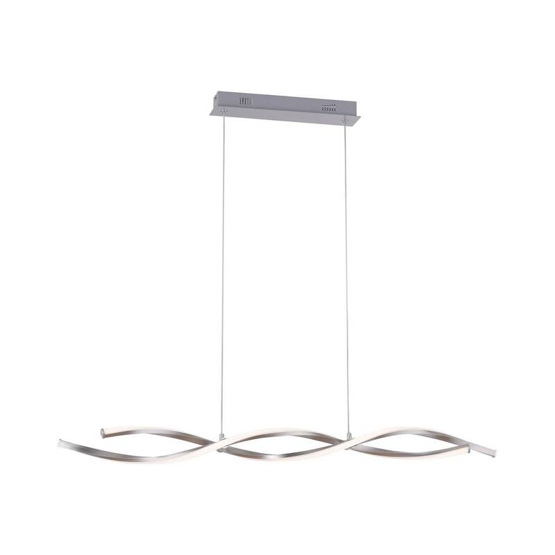 LOLA Smart Pendelleuchte Hängelampe LED Multicolor Silber Opal Fernbedienung Sma - 4043689978112