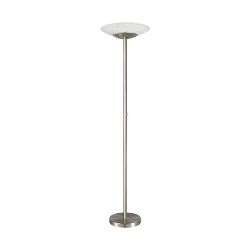 Lindby Stehleuchte Ragna LED dimmbar Hängelampe Lampe Leuchte nickel alabaster - 4251096519648