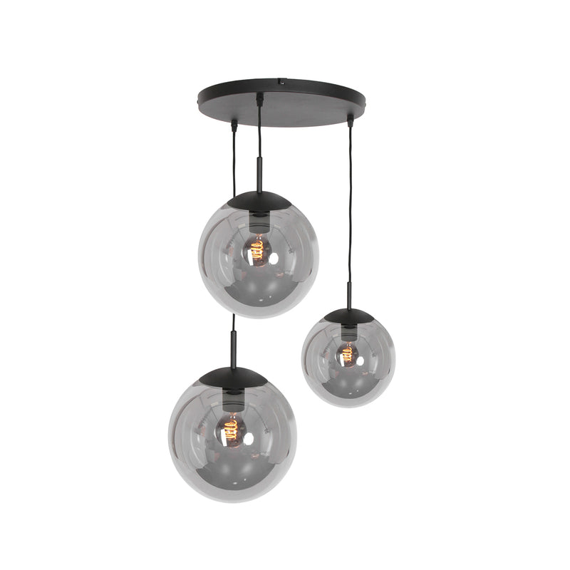 Steinhauer Hängeleuchte Bollique LED Pendelleuchte dimmbar schwarz 3-flammig - 8712746147117