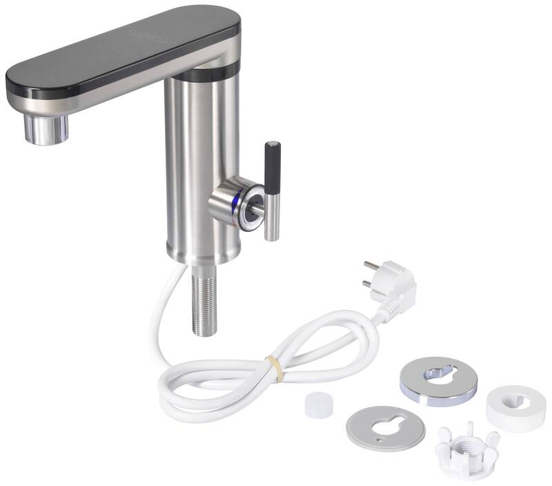 SYGONIX Elektrischer Wasserhahn Edelstahl LED Sanitäranlage Wasseraufbereitung - 4064161260211