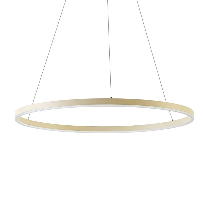 Arcchio Hängeleuchte Albiona LED Pendelleuchte dimmbar beige Ø80cm 3000K 2300lm - 4255830918223