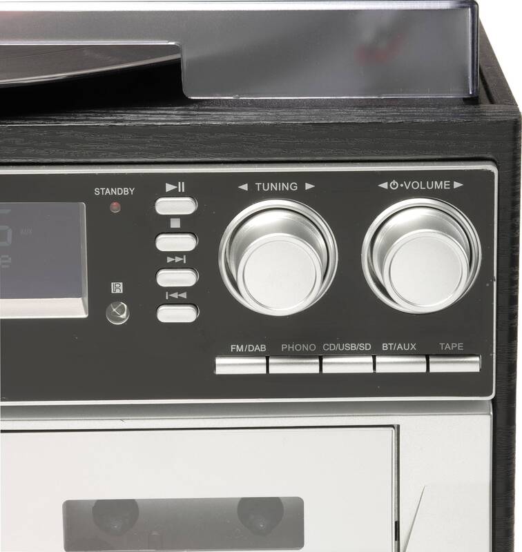 Denver MRD-166 Stereoanlage DAB+ Plattenspieler SD UKW USB Aufnahmefunktion - 5706751051906