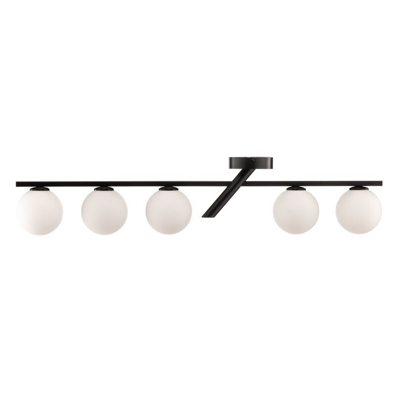 Baleo Deckenleuchte Lampe schwarz opal fünfflammig Beleuchtung SIEHE TEXT/FOTO - 5907554418662