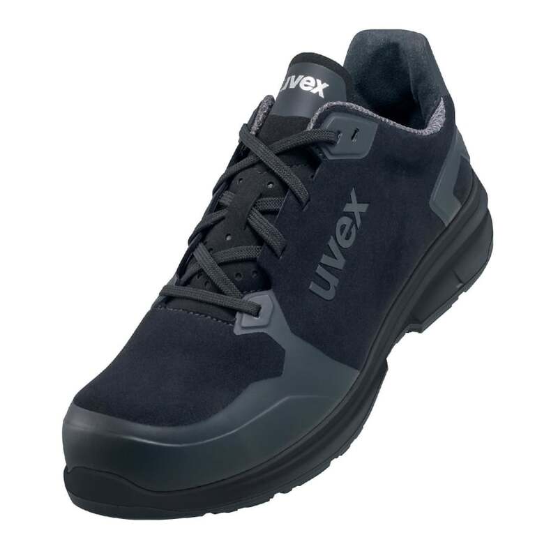 uvex 1 Halbschuhe Sicherheitsschuhe Sport schwarz Mikrovelours S3 W11 Größe 47 - 4031101759739
