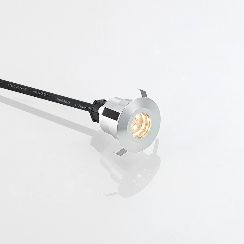 Lindby Bodeneinbaulampe Einbaustrahler LED Lampe Set rund aluminium warmweiß854 - 4251096596854