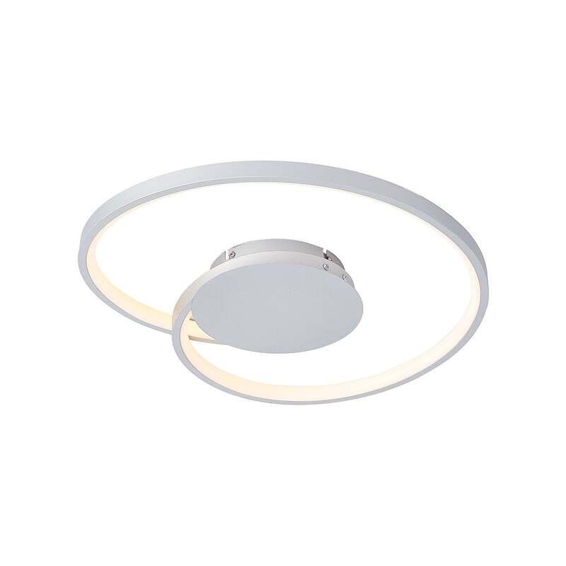 Lucande Deckenlampe LED Enesa dimmbar 21W warmweiß silber Ø46cm 1100 Lumen - 4251096596557