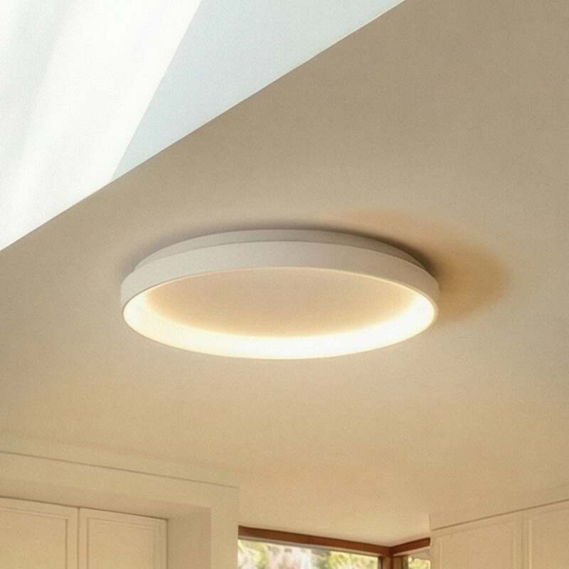 Arcchio Deckenleuchte Vivy LED Lampe dimmbar warmweiß Metall Ø58cm weiß - 4251096597424