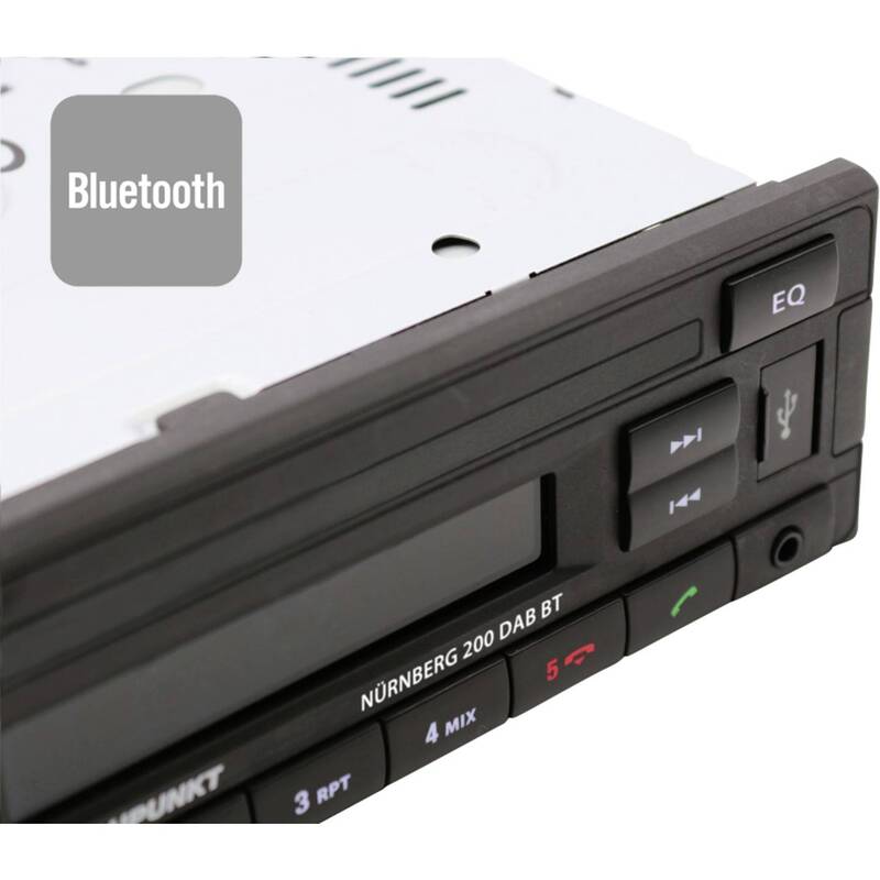 Blaupunkt Nürnberg 200 DAB BT Autoradio mit Bluetooth® und DAB+ Tuner - 4260499852337
