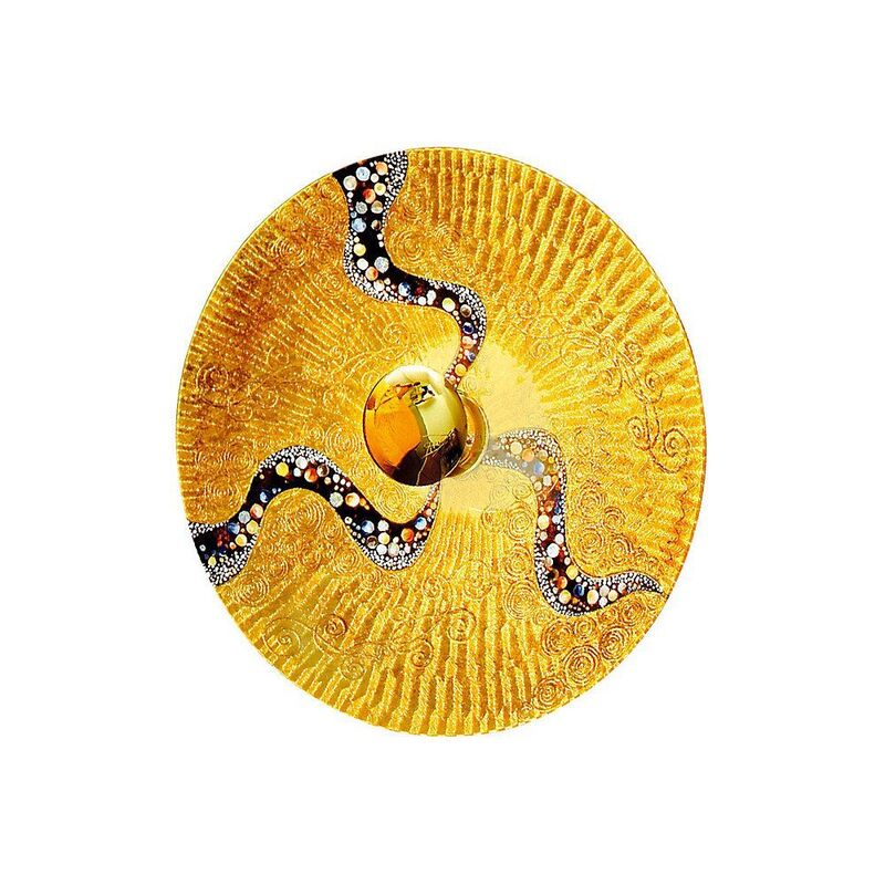 KOLARZ Wandleuchte Wandlampe Luna Kiss Gold 24 Karat Gold Ø 54 cm - 9008447267469