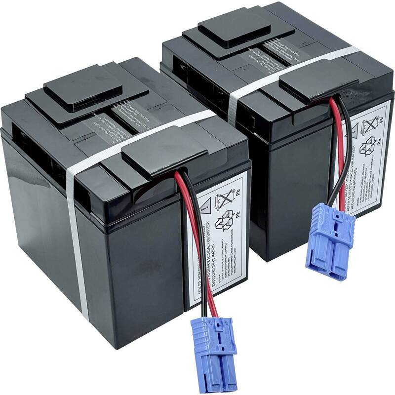 USV-Anlagen-Akku RBC55 Ersatzakku Blei-Vlies AGM für Marke APC SMT2200I 2er-Set - 4016138850741