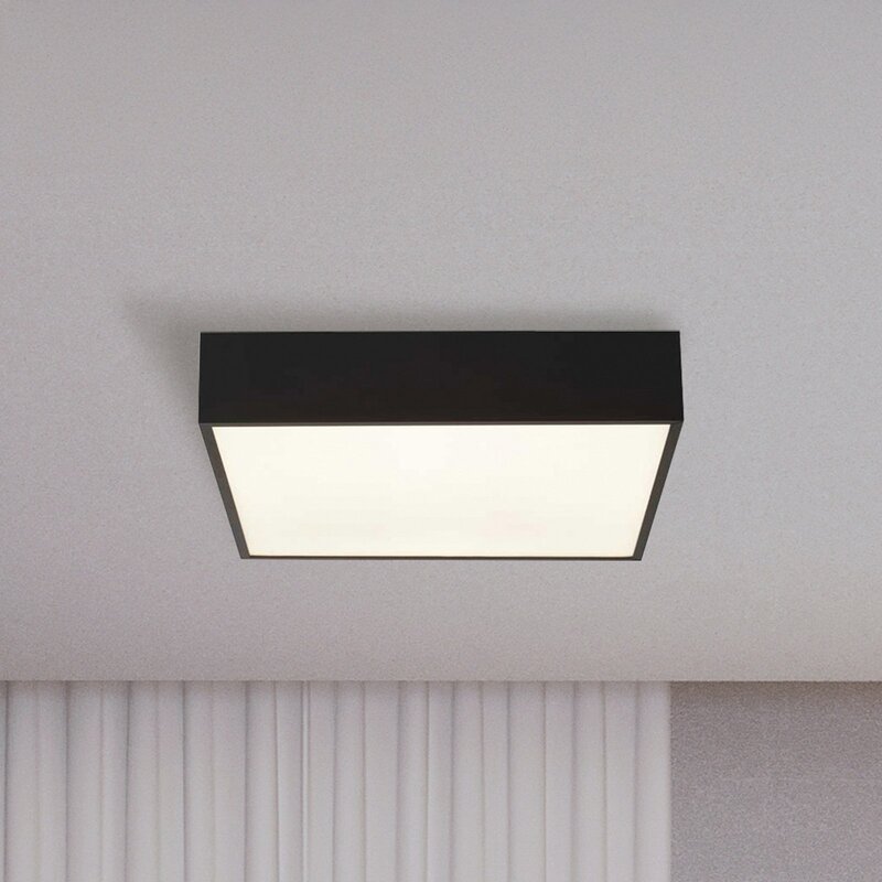 Searchlight Deckenleuchte Badlampe LED Lampe Zeus schwarz Aluminium Kunststoff - 5053423188607