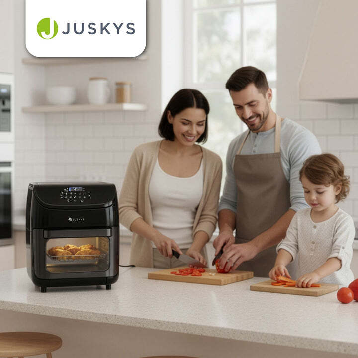 Heißluftfritteuse 12L Airfryer Fritteuse mit 10 Programmen schwarz Zubehör 1700W - 4262437185965