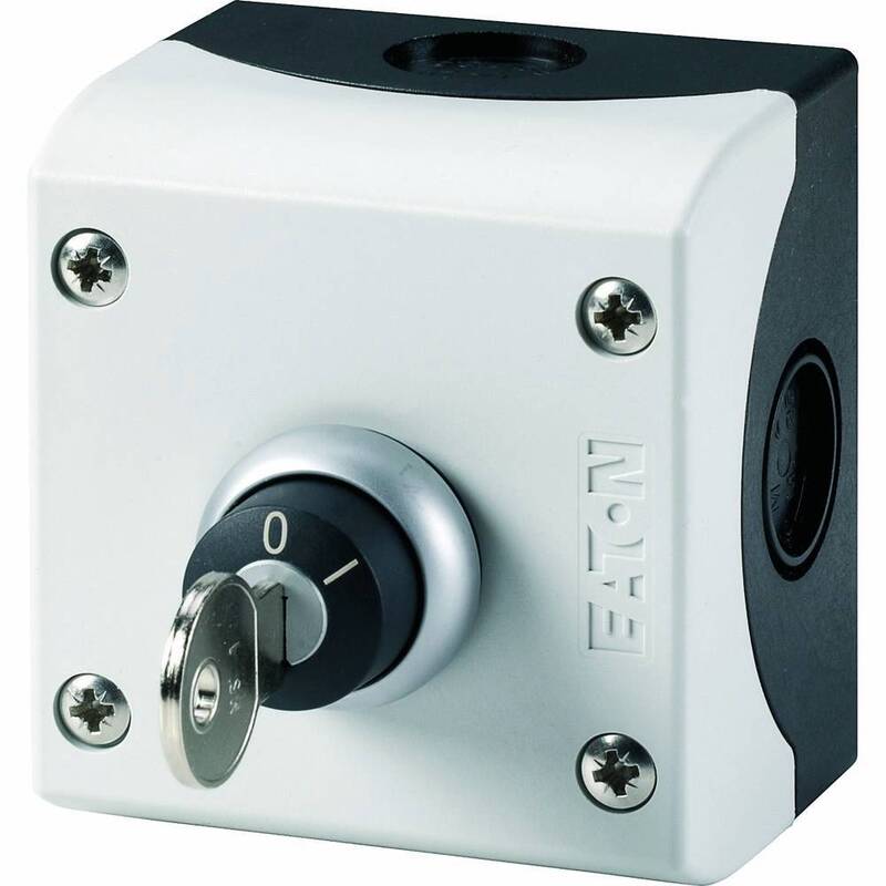 Eaton M22-WRS/KC11/I 216526 Schlüsseltaster 1S+1Ö IP66 grau 1 St. - 4015082165260