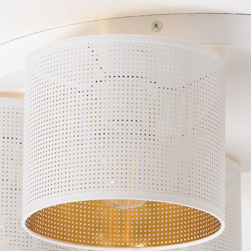 Luminex Deckenleuchte Jovin LED 5-flammig dimmbar gold weiß Ø58cm IP20 18cm - 5907565952636