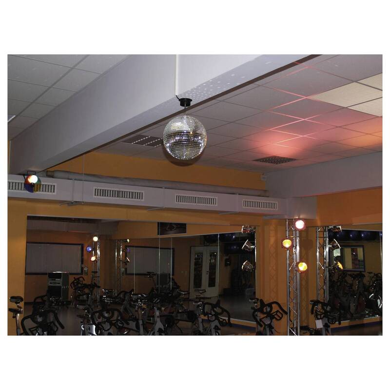 SPIEGELKUGEL 30 CM mit Motor 1.5 U/min für Partys und Veranstaltungen - 4016138037043