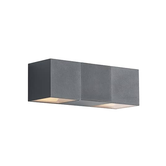 ELC Außenleuchte Wandlampe LED Vanda Außenwandleuchte Schwarz Aluminium warmweiß - 4251096590869