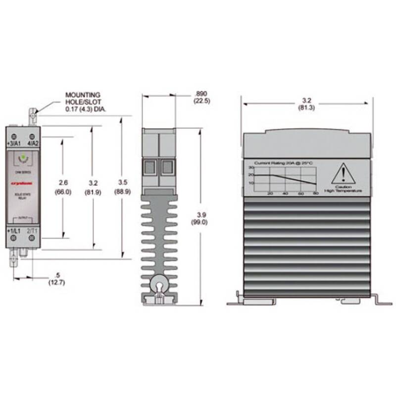 Crydom Halbleiterrelais 1 St. CKM0620 Last-Strom 20 A Schaltspannung - 2050000816253