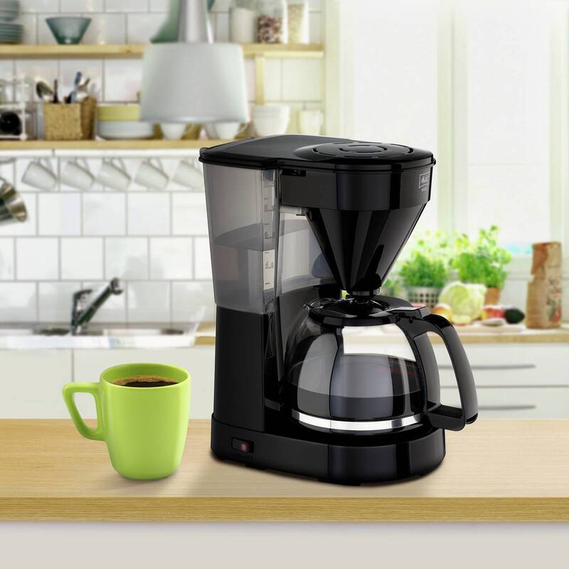 Melitta 1023-02 Kaffeemaschine 10 Tassen Schwarz 1050 Watt Glaskanne - 4006508218714