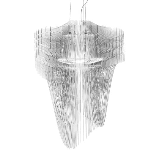 Slamp Aria S Hängeleuchte Deckenlampe Pendelleuchte Deckenlampe klar Ø 50 cm - 8024727068589