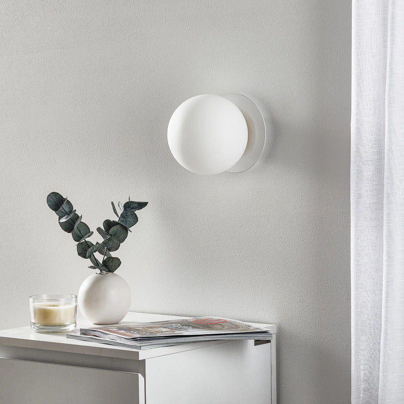 Euluna Wandleuchte Minerva K1 LED Wandlampe dimmbar Lampe weiß Ø15cm 18cm tief - 5901738897694