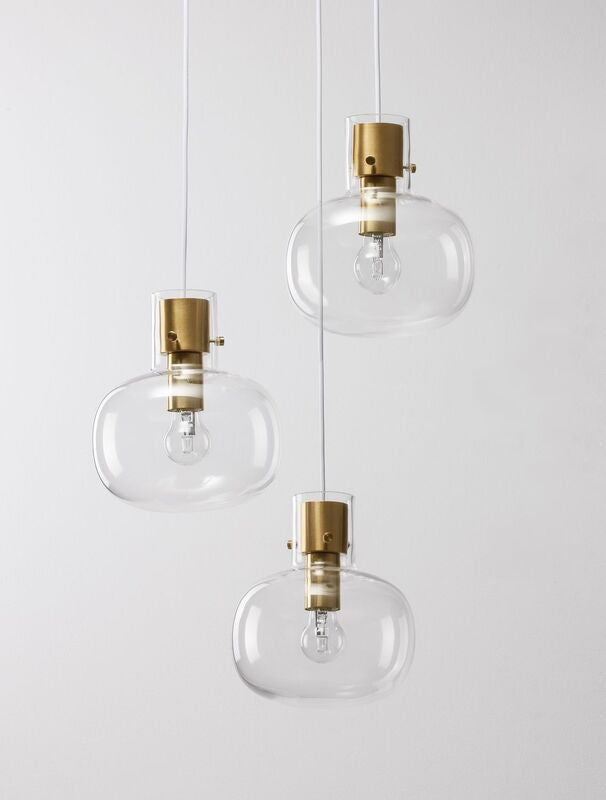 Nova Luce Pendelleuchte Hängeleuchte CINZIA Gold E27 LED 3fach dimmbar Lampe - 5212017431127