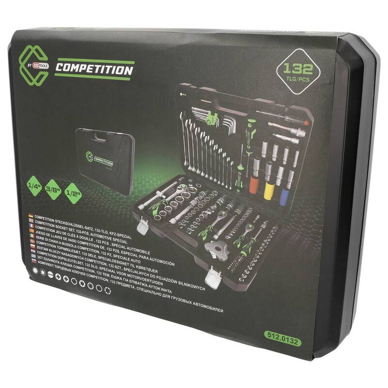 KS Tools Steckschlüsselsatz Nusskasten Satz Chrom Vanadium Kunststoffkoffer - 4042146962954