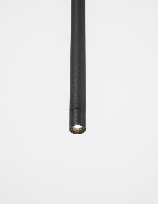 Nova Luce Pendelleuchte Hängeleuchte ELETTRA LED Schwarz Warmweiß Aluminium 5 W - 5212017429469