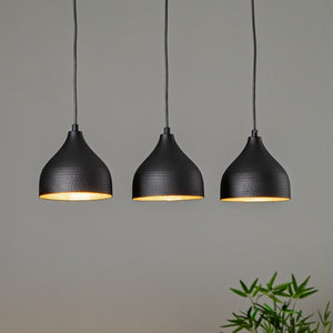 B-Ware Hängeleuchte Tattoo 6211 linear schwarz/gold Hängelampe Lampe Leuchte Spot E27