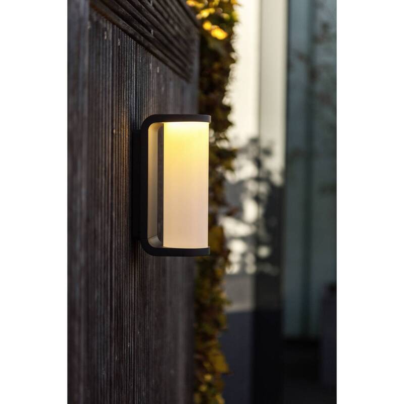 Lutec Außenwandleuchte Wandleuchte Adalyn LED Gartenlampe anthrazit IP54 1000lm - 6939412049069