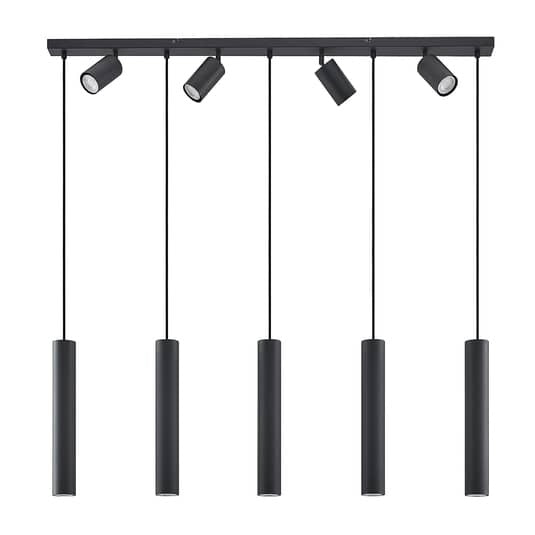 Lindby Sanad Hängeleuchte Deckenlampe Pendelleuchte Lampe 9-flg GU10 schwarz405 - 8503823406108