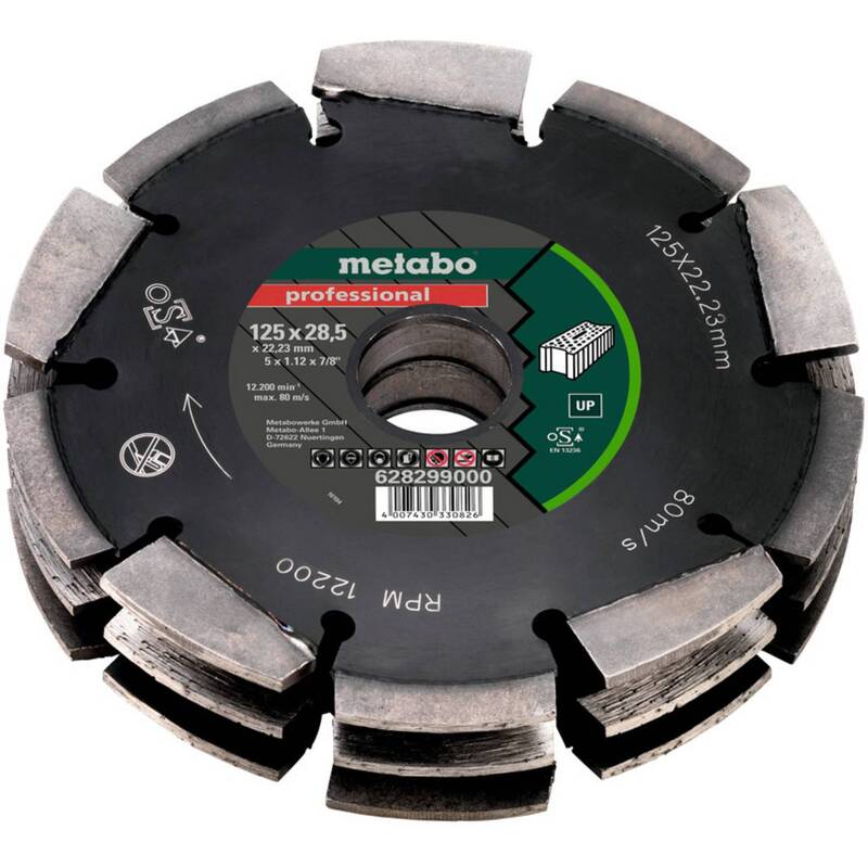 Metabo Scheibenfräser Fräser Diamantfrässcheibe 3 Sägeblatt Hartmetall Universal - 4007430330826