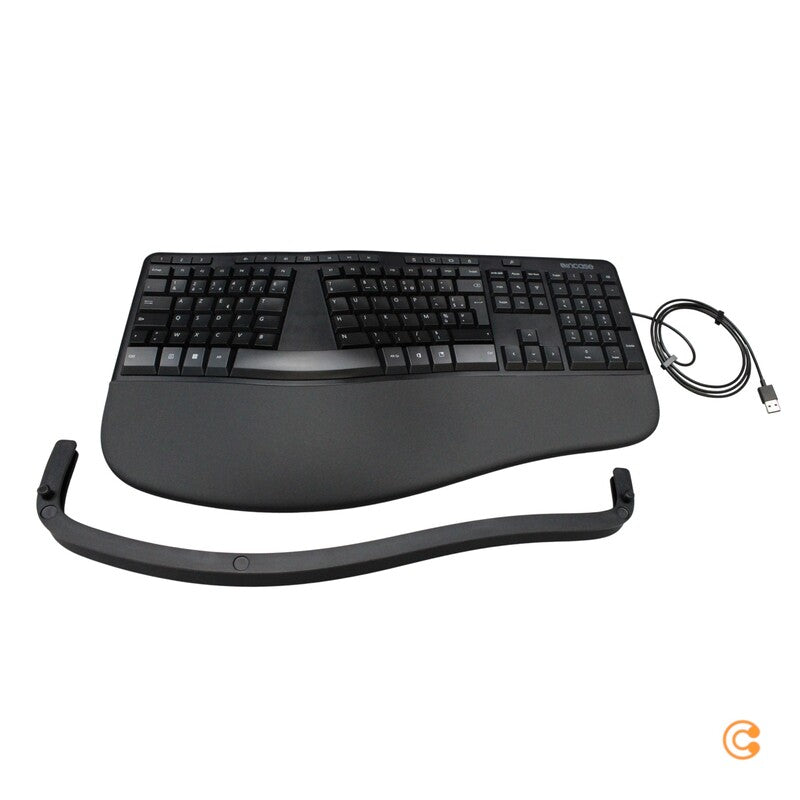 Microsoft Tastatur Keyboard Ergonomic Universal USB AZERTY Französisch Schw230 - 0650450267364
