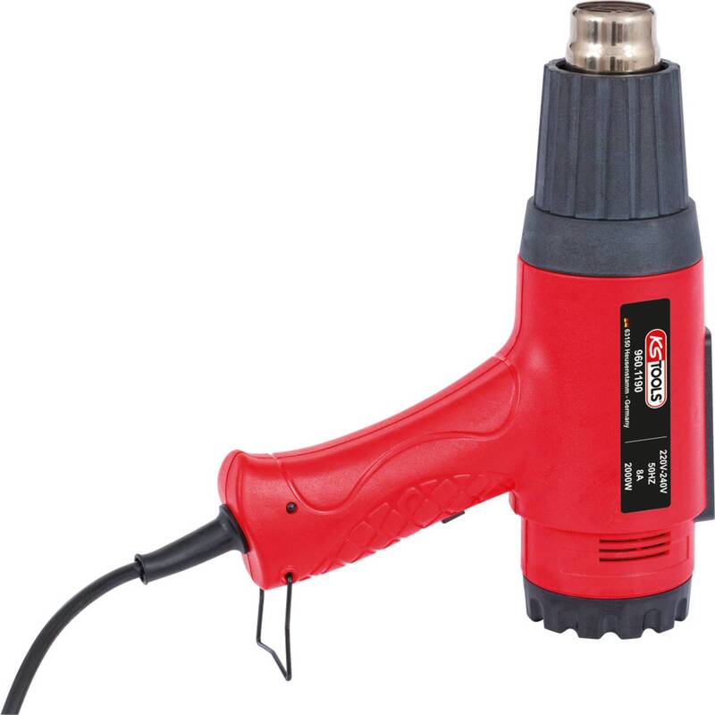 KS Tools Heißluftgebläse 2000W Heizgerät Handwerk Werkzeug 500l/min 240V 670g - 4042146512296