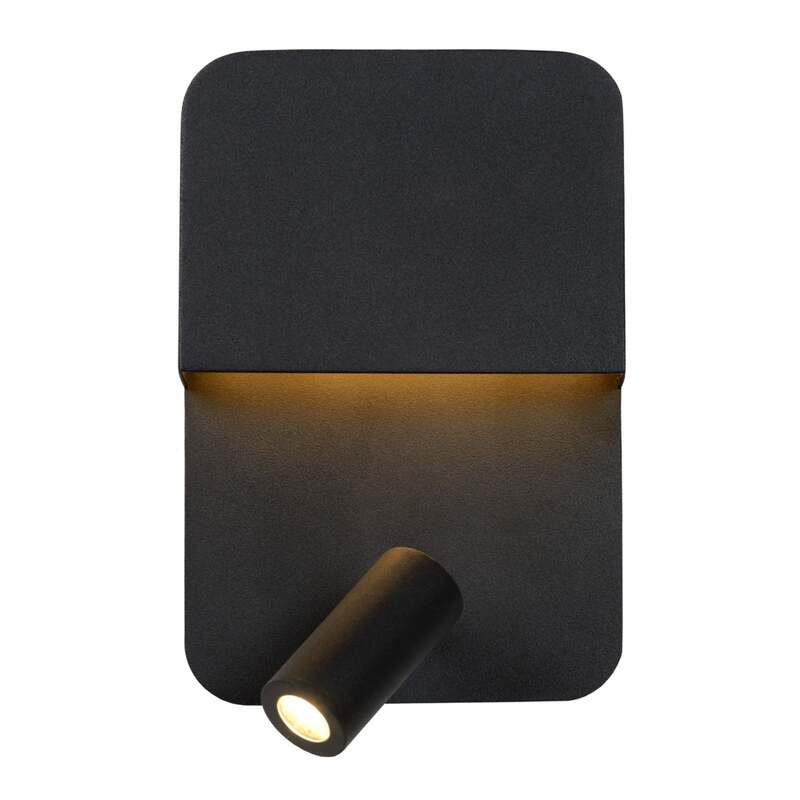 Lucide LED-Wandleuchte Boxer Wandleuchte schwarz Wandlicht Bilderleuchte Spot - 5411212791535