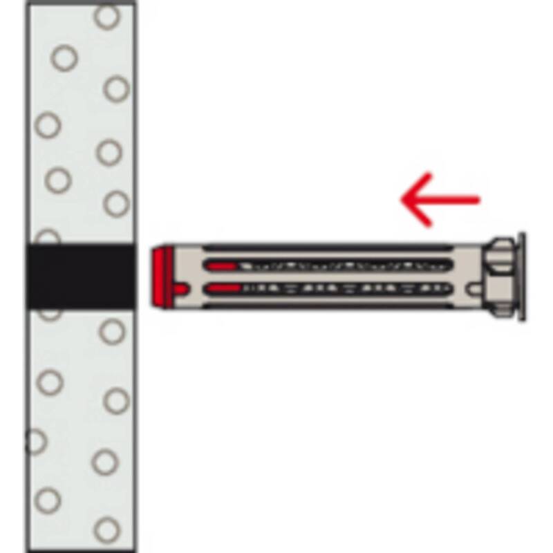 Fischer Hohlraumdübel DuoHM 6x55mm Kunststoffdübel 25 Stück für Gipsbauplatten - 4048962524000