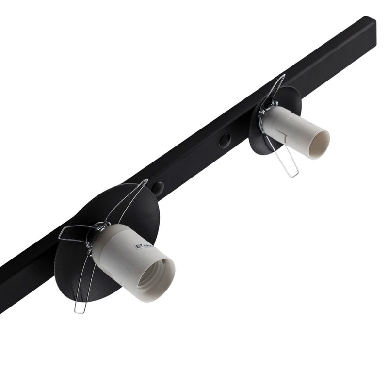 Wandleuchte Garda 2 schwarz LED Wandlampe Leuchte dimmbar Metall Glas 2-flammig - 5904798656478