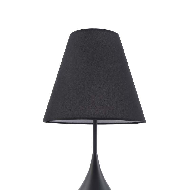 Lucande Tischleuchte Luoti LED Lampe Tischlampe schwarz 57cm hoch Ø 30cm Lampe - 4251911778809