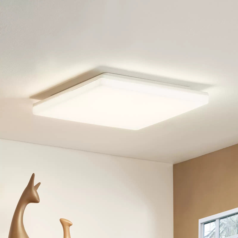 PRIOS Deckenlampe Deckenleuchte LED Sensor weiß Polycarbonat eckig 33 cm - 4251911707342