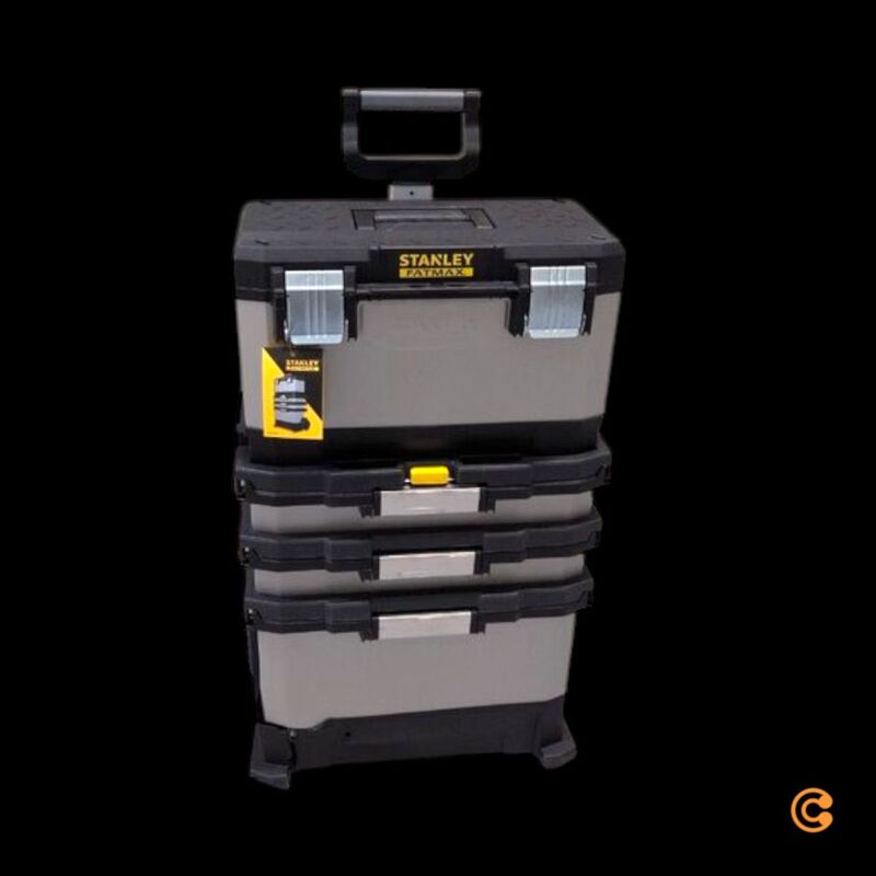 Stanley Werkzeugbox Kunststoff FatMax 1-95-622 mobil grau 568x568x893mm 15,94kg - 3253561956225