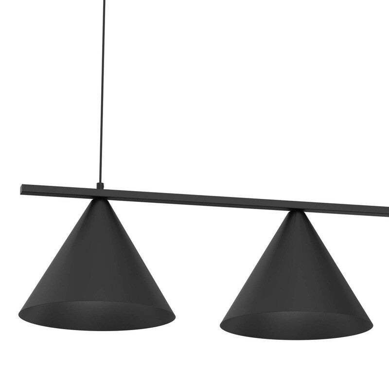 Milagro Hängelampe Pendelleuchte 3-flammig LED Lampe schwarz 400-900mm - 5902693709381