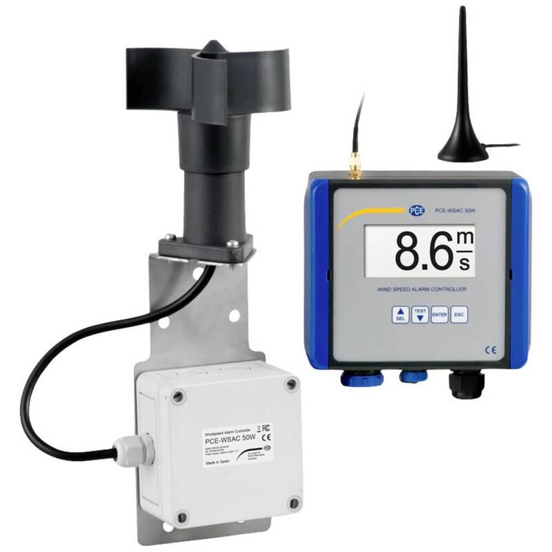 PCE Instruments Anemometer PCE-WSAC 50W Funkübertragung Windsensor 4-180 km/h - 4250348718884