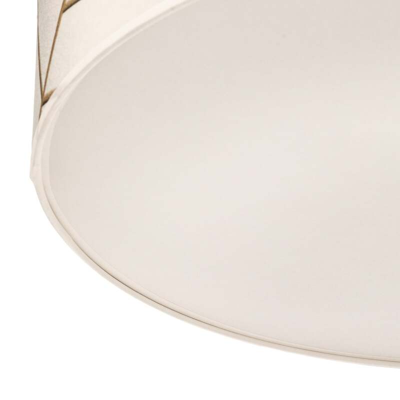 Deckenleuchte Zulu Leuchte Lampe Deckenlampe Hängeleuchte Lampe weiß/gold rund - 5902693775676