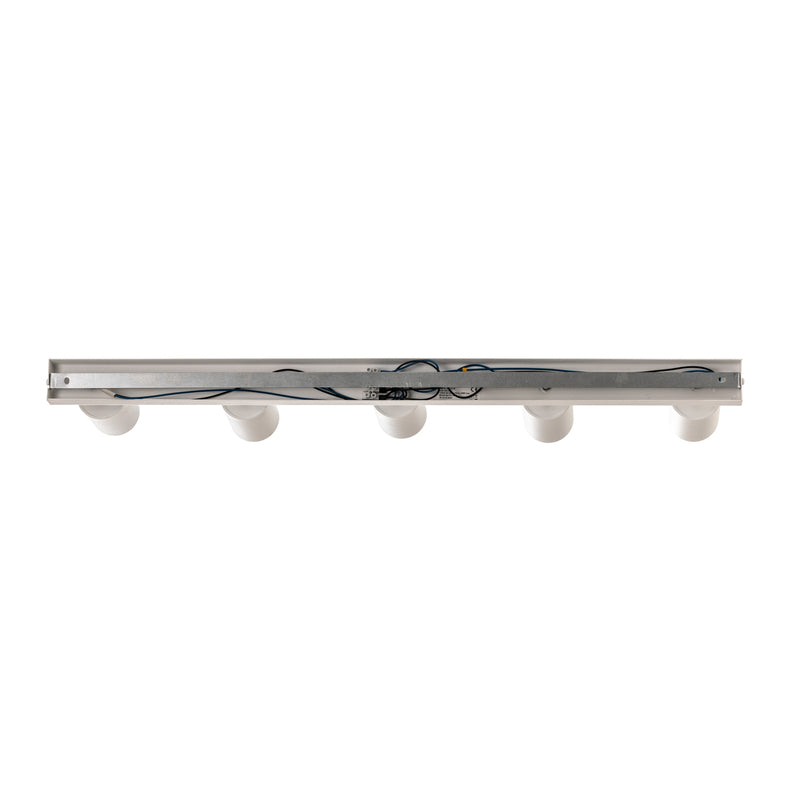 Deckenstrahler Zoom 5-flammig LED dimmbar Stahl weiß 80cm 6cm Höhe 16cm - 5907554416583