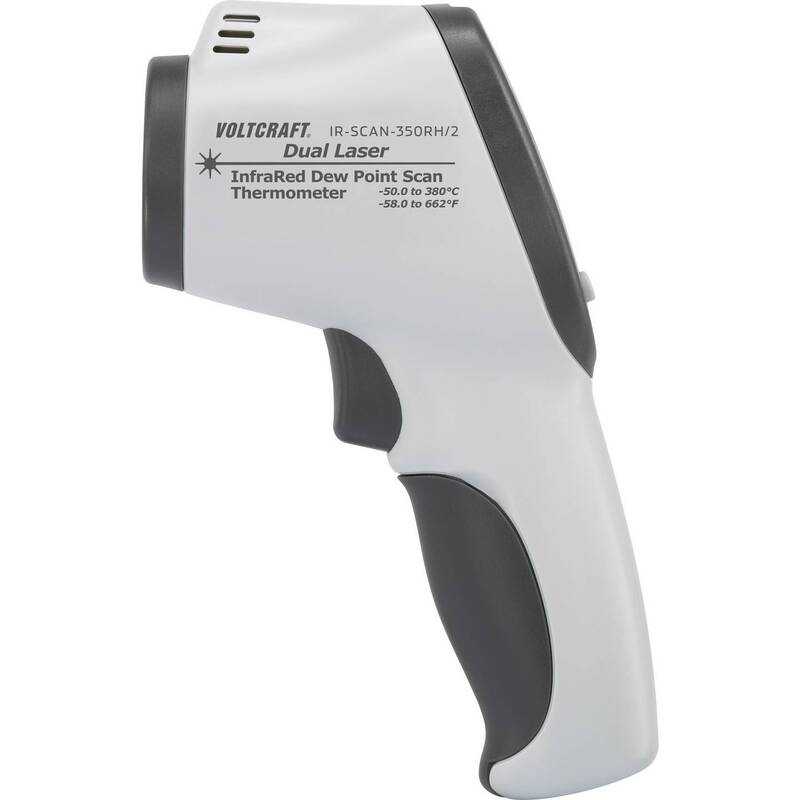Voltcraft Infrarot-Thermometer Pyrometer IR-SCAN-350RH/2 -50 bis +380 °C 20:1 - 4016139051857