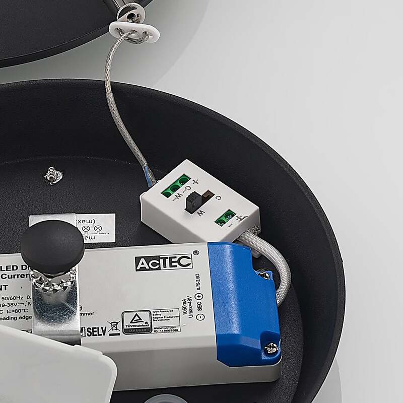 Arcchio Pendelleuchte Hängelampe LED Lampe Aleksi schwarz Eisen Kunststoff 60 cm - 4251911701975