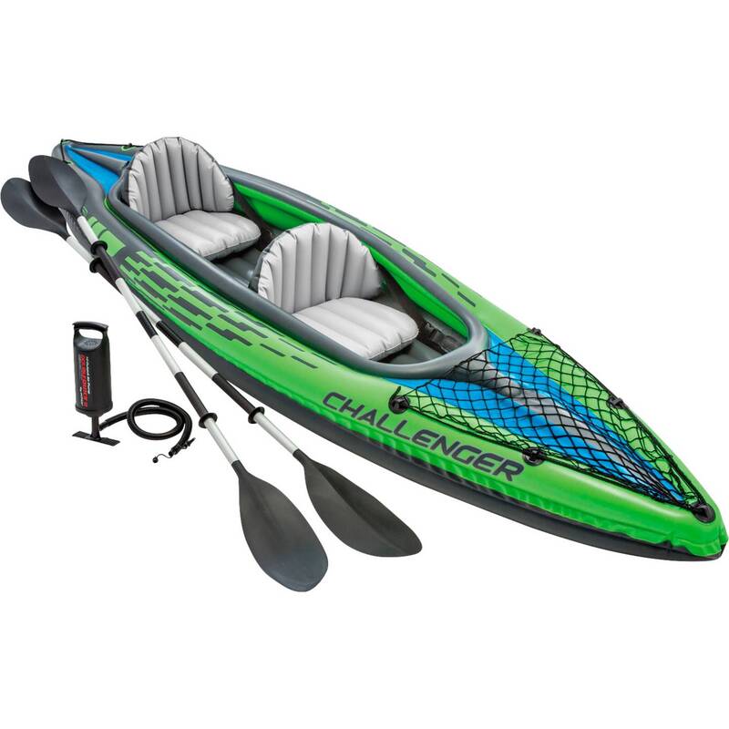 INTEX Schlauchboot Challenger K2 Kajak Boot Sportboot aufblasbar für 2 Personen - 6941057463063