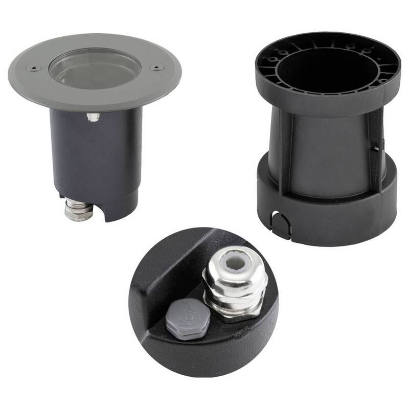 EVN Bodeneinbauleuchte Bodeneinbaustrahler LED Aluminium Edelstahl Kunststoff - 4037293028646